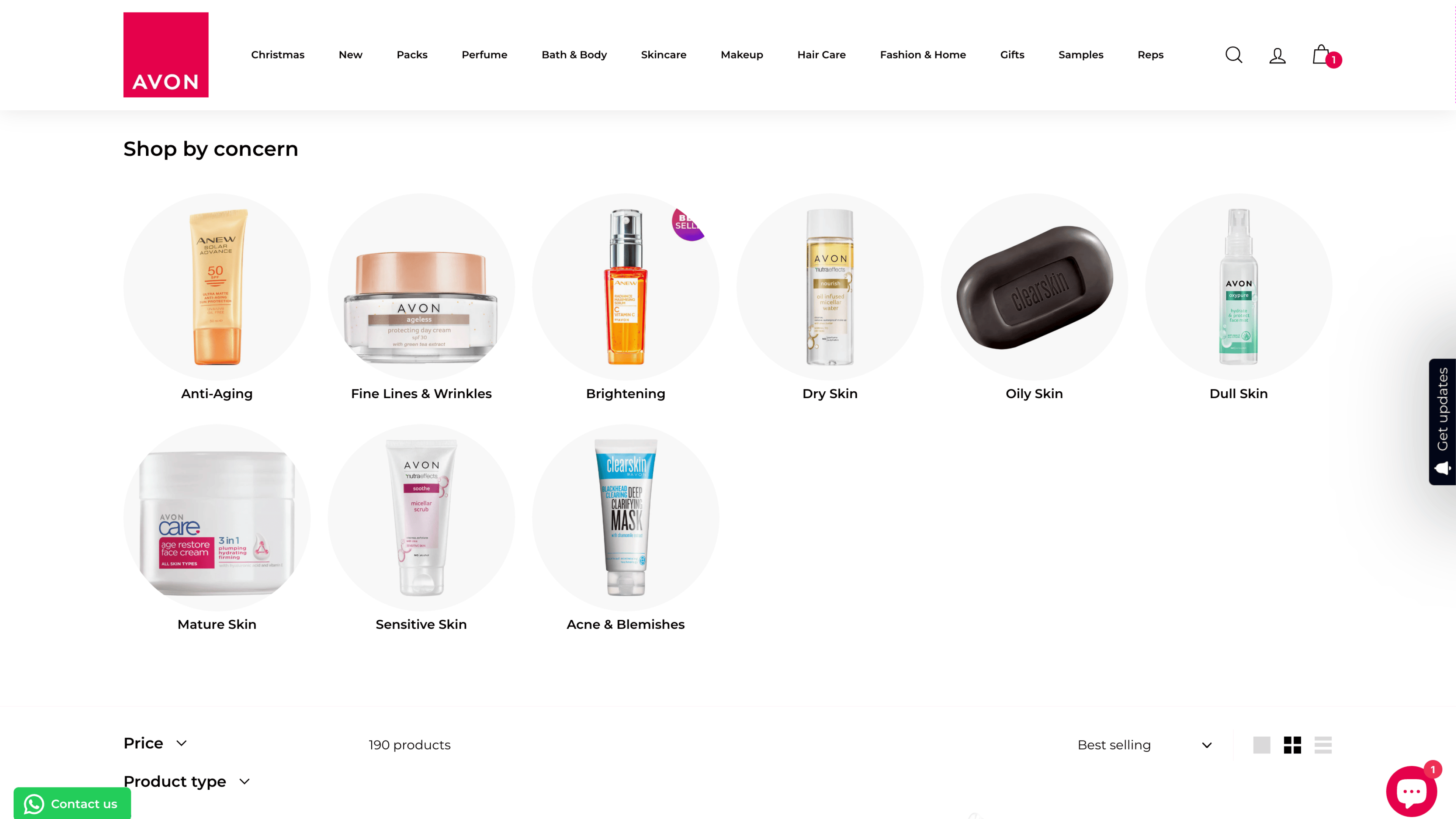 Skincare Products by Skin Concern